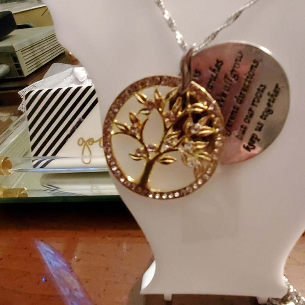 (NWT) Two Tone Gold 925 Silver Pendant